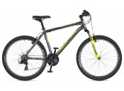 Велосипед AUTHOR (2023) Outset 26", цвет-серый // неоново желтый