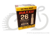 Камера Maxxis Ultra Light (IB59777000) 26x1.50/1.75 AV 0.6мм (4717784018669)