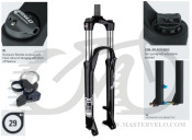 Вилка 29" SUNTOUR XCM 30 DS RL HLO 100 мм  TS чорна