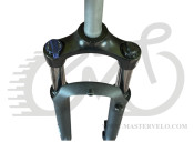 Вилка 29" SUNTOUR XCT30DS HLO амортизационная, без резьбы 1-1/8" (28,6мм), шток 255мм, с ходом 100мм, Disk-brake, пружинно-масляная, Lockout, алюминиевая, черная