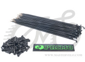 Спица Primo Forged (29-620) 182мм, 50шт, black nipples, чёрные нержавеющие
