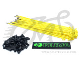 Спица Primo Forged (29-660) 182мм, 50шт, black nipples, жёлтые нержавеющие