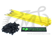 Спица Primo Forged (29-662) 186мм, 50шт, black nipples, жёлтые нержавеющие
