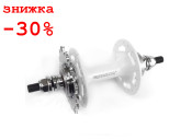 Втулка задняя Quando KT-DP6R 32H, 175mm фикс, гайка, ал, бел