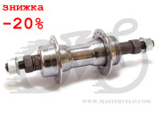 Втулка задняя Quando KT-122R, 36H, 135/170mm, резьба, хром