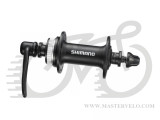 Втулка передняя Shimano HB-RM35 32H, ось 108мм, QR 133мм, Center Lock черная (HBRM35ABL)