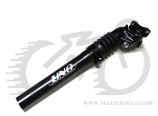 Підсідельний штир Author KALOY-262, d.25,4 з амортизатором, L 350 мм, алюміній AL6061, чорний, 29544005