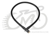 Замок Onguard Lightweight Key Coil Cable Lock, стальной трос 120см х 8мм, с виниловым покрытием + 2 ключа, чёрный
