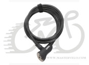 Замок Onguard AKITA 8040X, трос 185см х 12мм, черный