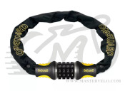 Замок Onguard MASTIFF COMBO цепь 120cм x 6мм усиленная титаном + интегрированный кодовый замок на 4 цифры