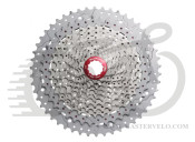 Кассета инд. 11-k 11-51T SUN RACE MX8 MTB, алюминиевый паук, Metallic Silver CAS-37-00