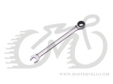 Ключ Ice Toolz 4110 рожковый накидной с трещёткой 10mm, 5 град, Cr-V сталь