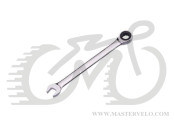 Ключ Ice Toolz 4110 рожковый накидной с трещёткой 10mm, 5 град, Cr-V сталь