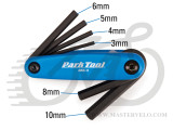 Набор шестигранников Park Tool AWS-11 (3mm, 4mm, 5mm, 6mm, 8mm, 10mm) складной