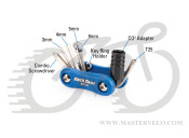 Мультитул Park Tool MTC-20, 3/4/5/6/8mm, T25, викрутка, адаптер накачування CO2