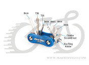 Мультитул Park Tool MTC-25, 3/4/5/6/8mm, T25/T30 комбо отвёртка