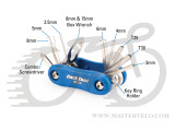 Мультитул Park Tool MTC-30, 2,5/3/4/5/6/8mm, T25/T30, отвёртка, накидной ключ 8 и 15мм