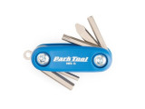 Комплект шестигранников и торкс Park Tool: 3мм, 4мм, 5мм, T25. Отверка Фигурная + плоская. Размер набора 57мм AWS-13