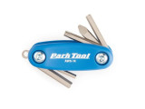 Комплект шестигранников и торкс PARK TOOL: 3мм, 4мм, 5мм, T25. Отверка Фигурная + плоская. Размер набора 66мм AWS-14