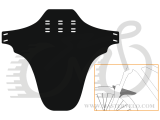 Крыло переднее/заднее 24-29" FunGuard M-lite M черное