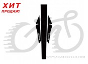 Крыло Zefal 28" Shield Lite M (2560A) 15грамм, под седло, черный с белым