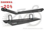 Крылья Zefal 28" Deflector C50 Set (2518)/2519 пластиков. передн.+ задн. 187грамм, черн.