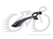 Крыло задн. 24"-29" SIMPLA Hammer 2 SDR, SPEEDstrap быстросъемное крепление, черное с желтыми вставками