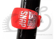 Фонарь мигалка задний Author A-Snap R, красный корпус, 60 гр., 12039114