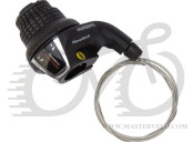 Шифтер Shimano RevoShift, SL-RS35 лівий 3-швидк. (без індексів) трос 1800мм ОЕМ ASLRS35LNBP