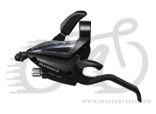 Гальмівна ручка/шифтер Shimano ST-EF500, лівий, 3-зв, трос, чорний ОЕМ (ASTEF5002LSBL)