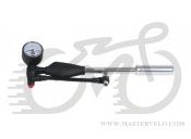 Насос Zefal Z Shock (0661), алюм. до 25 bar, 235g, високого тиску для вилок, schrader/presta