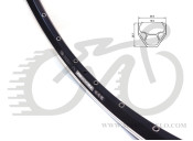 Обод Author ACO Argon Pro X7 CNC 559x19/32, пистонированный, FV черный 36091524