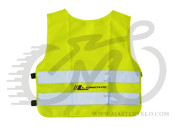 Жилетка безопасности, желтая, Longus, размер XL 398537-XL
