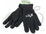Перчатки X17 XGL-731BK закрытые, флисовые, черные, XL