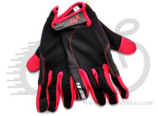 Перчатки X17 XGL-745RD закрытые, красно-черные, S