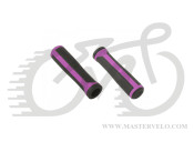 Грипсы Author AGR R800, l.125mm, D2 материал, черно/розовый 33452017