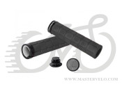 Грипсы Green Cycle GGR-418 130mm черные с одним черным замком