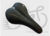 Сідло MTB JET (16,5 x 27,5 см) чорно-червоне