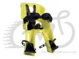 Сиденье переднее Bellelli Freccia Standart B-fix до 15кг, неоново-жёлтое с черной подкладкой (Hi Vision)