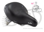 Седло Selle Royal Premium DRIFTER, Royalgel, обивка Strengtex, 270х245мм, 1160г, хромированные рейлы и пружины, unisex, чёрное, 5111UDTC95301