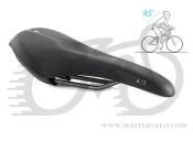 Седло Selle Royal SCIENTIA A2 Athletic, 3D skingel, обивка Black gummy/Black mokka, 289х144мм, 390г, рейлы сталь + Curva suspension, unisex, чёрное