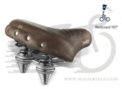 Сідло Selle Royal Premium DRIFTER PLUS, Royalgel, оббивка Kennenback, 270х245мм, 1260г, хромовані рейли і пружини, unisex, коричневе 5111UDTD08129