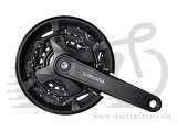 Шатуны Shimano FC-MT100 40/30/22T, 9ск. 170мм, с защитой, черный (FCMT100C002CL)