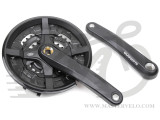 Шатуны Shimano FC-M351 44/32/22T, 9ск. 170мм, с защитой,