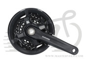 Шатуни Shimano FC-MT210-3, 175мм, 44X32X22, інтегрована вісь, захист зірок, без каретки, EFCMT2103EX422CL