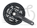 Шатуни Shimano FC-MT300-3, 175мм, 44х32X22, інтегрована вісь, захист зірок, без каретки, FCMT3003EX422CL