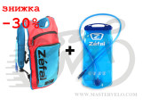 Рюкзак Zefal Z Hydro L (7062A), с гидратором 2л, красно-голубой