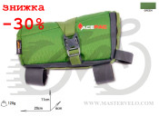 Сумка на раму Acepac ROLL FUEL BAG M зеленая, BIB-41-03