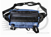 Сумка на пояс та кермо "Gost bag" Lesenok  grey relief black L-GRB43