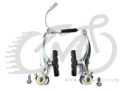 Тормоз V-brake ALHONGA HJ-811AD7 лин. пруж. резьб. кол. серебр